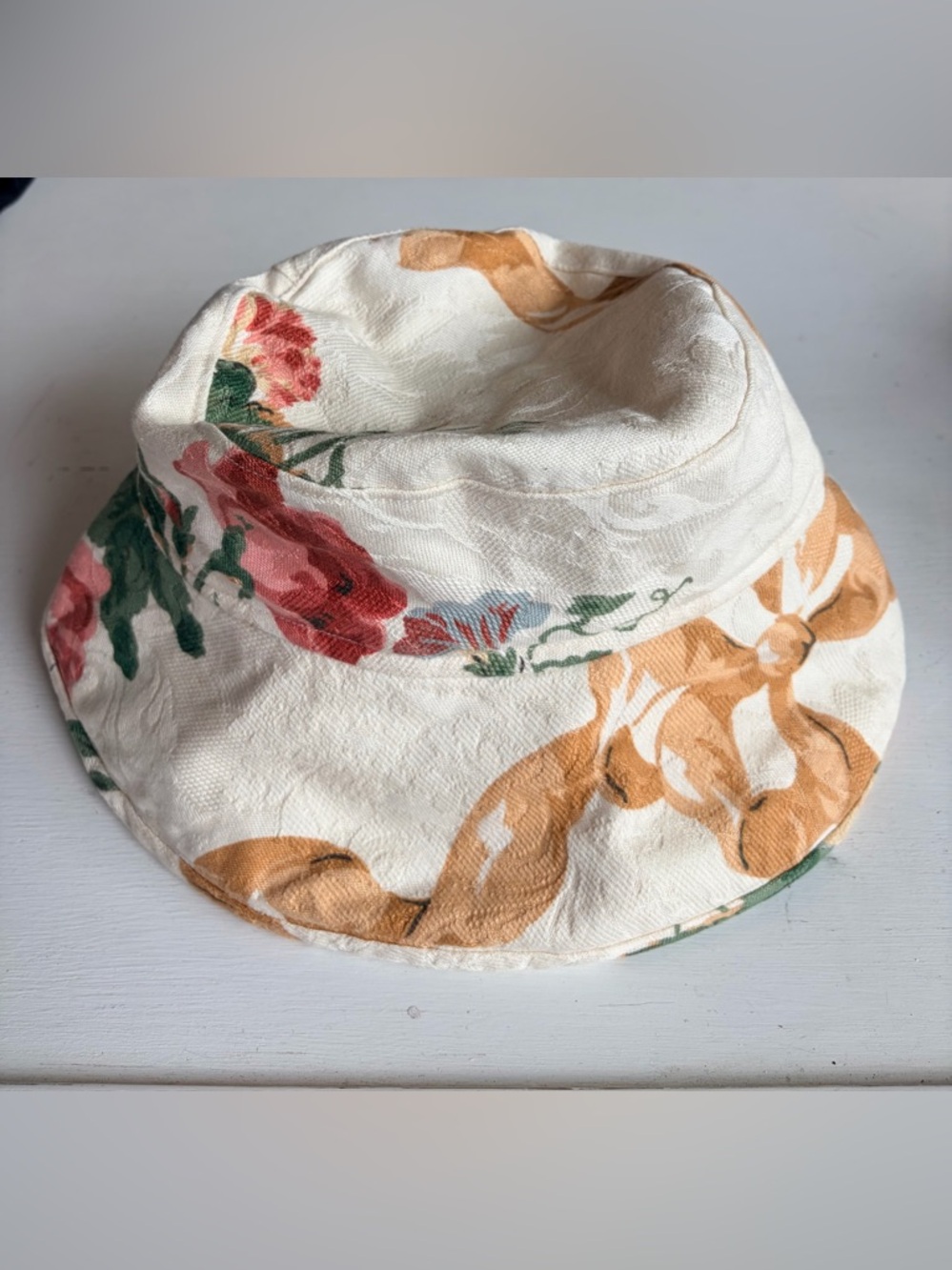 HEAD OVER HEELS Hand Made Floral Printed Bucket Hat